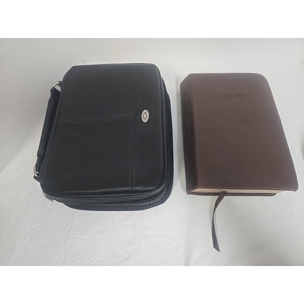 KJV Bible Thomas Nelson 2015 with Christian Art Gifts Case